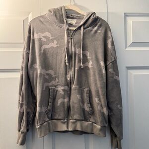 American Eagle Gray Zip-Up Hoodie